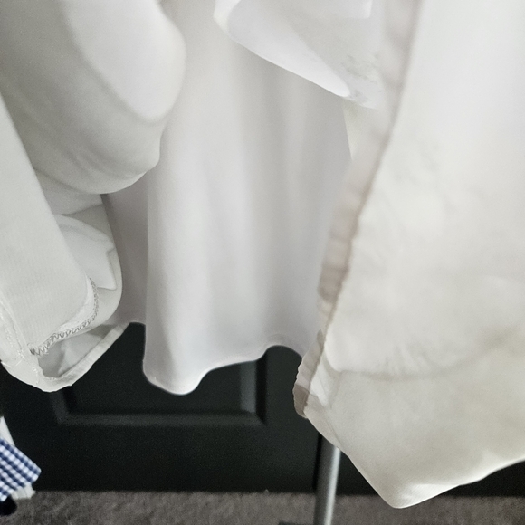 Calvin Klein Gray Multi Floral Pleated Chain Halter Sz 6 - Picture 5 of 10